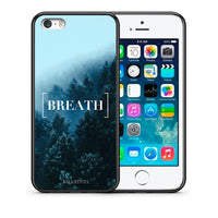Thumbnail for Θήκη iPhone 5/5s/SE Breath Quote από τη Smartfits με σχέδιο στο πίσω μέρος και μαύρο περίβλημα | iPhone 5/5s/SE Breath Quote case with colorful back and black bezels