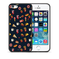 Thumbnail for Θήκη iPhone 5/5s/SE Hungry Random από τη Smartfits με σχέδιο στο πίσω μέρος και μαύρο περίβλημα | iPhone 5/5s/SE Hungry Random case with colorful back and black bezels