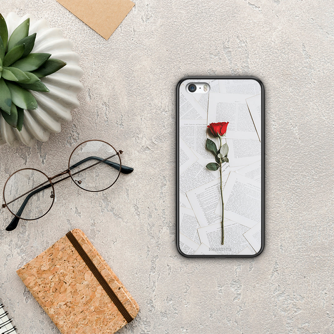 Red Rose - iPhone 5 / 5s / SE θήκη