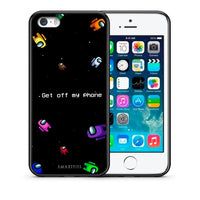 Thumbnail for Θήκη iPhone 5/5s/SE AFK Text από τη Smartfits με σχέδιο στο πίσω μέρος και μαύρο περίβλημα | iPhone 5/5s/SE AFK Text case with colorful back and black bezels
