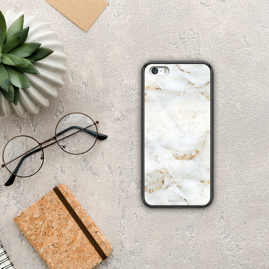 White Gold Marble - iPhone 5 / 5s / SE case