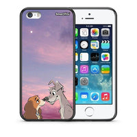 Thumbnail for Θήκη iPhone 5/5s/SE Lady And Tramp από τη Smartfits με σχέδιο στο πίσω μέρος και μαύρο περίβλημα | iPhone 5/5s/SE Lady And Tramp case with colorful back and black bezels