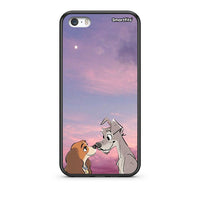 Thumbnail for iPhone 5/5s/SE Lady And Tramp θήκη από τη Smartfits με σχέδιο στο πίσω μέρος και μαύρο περίβλημα | Smartphone case with colorful back and black bezels by Smartfits