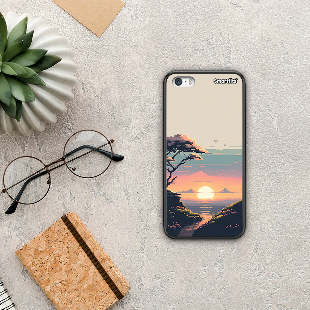 Pixel Sunset - iPhone 5 / 5s / SE θήκη