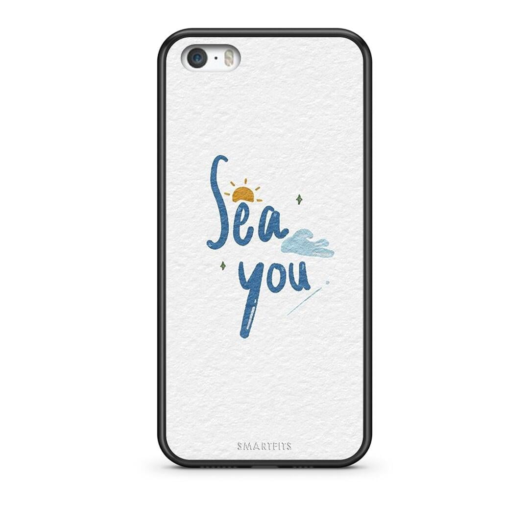 iPhone 5 / 5s / SE Sea You Θήκη από τη Smartfits με σχέδιο στο πίσω μέρος και μαύρο περίβλημα | Smartphone case with colorful back and black bezels by Smartfits