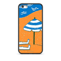 Thumbnail for iPhone 5 / 5s / SE Summering Θήκη από τη Smartfits με σχέδιο στο πίσω μέρος και μαύρο περίβλημα | Smartphone case with colorful back and black bezels by Smartfits