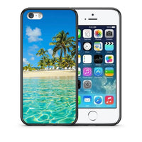 Thumbnail for Θήκη iPhone 5 / 5s / SE Tropical Vibes από τη Smartfits με σχέδιο στο πίσω μέρος και μαύρο περίβλημα | iPhone 5 / 5s / SE Tropical Vibes case with colorful back and black bezels