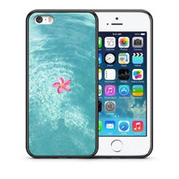 Thumbnail for Θήκη iPhone 5 / 5s / SE Water Flower από τη Smartfits με σχέδιο στο πίσω μέρος και μαύρο περίβλημα | iPhone 5 / 5s / SE Water Flower case with colorful back and black bezels