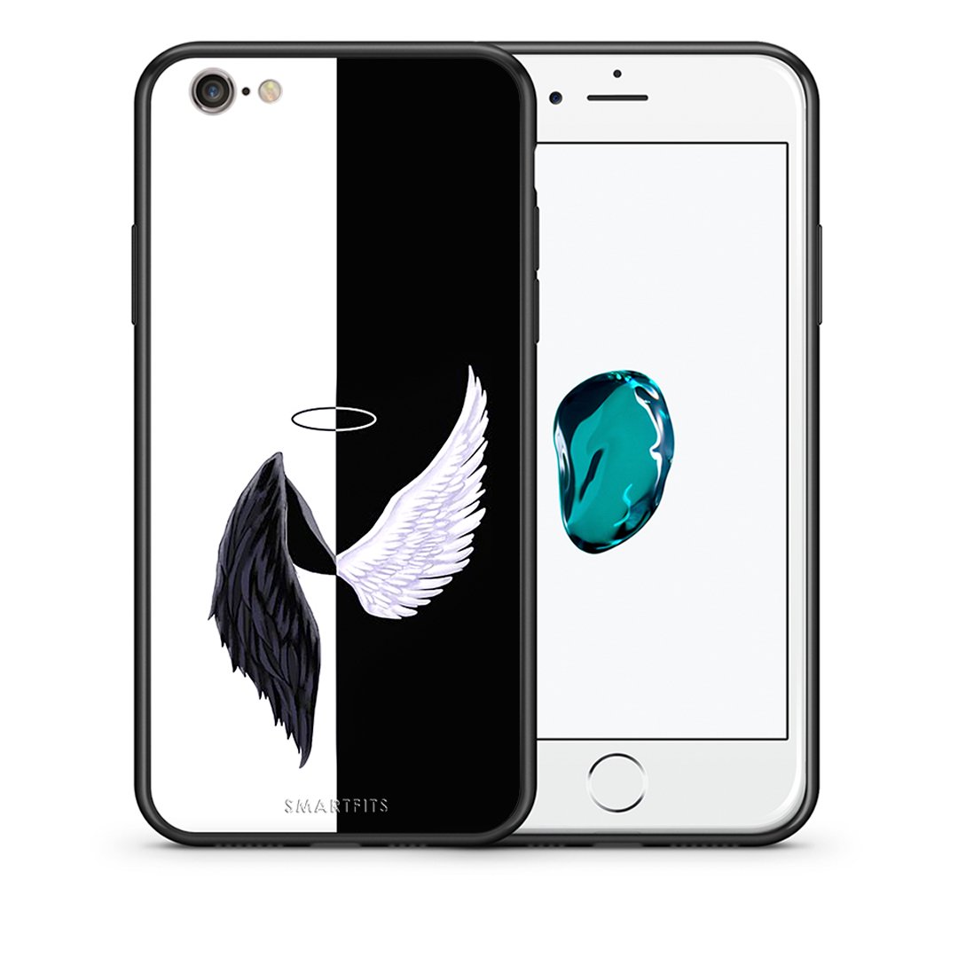 Θήκη iPhone 6 Plus/6s Plus Angels Demons από τη Smartfits με σχέδιο στο πίσω μέρος και μαύρο περίβλημα | iPhone 6 Plus/6s Plus Angels Demons case with colorful back and black bezels