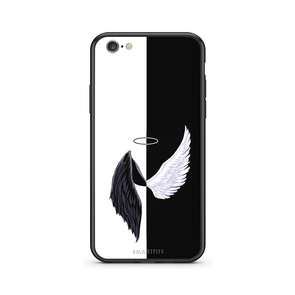 iphone 6 plus 6s plus Angels Demons θήκη από τη Smartfits με σχέδιο στο πίσω μέρος και μαύρο περίβλημα | Smartphone case with colorful back and black bezels by Smartfits
