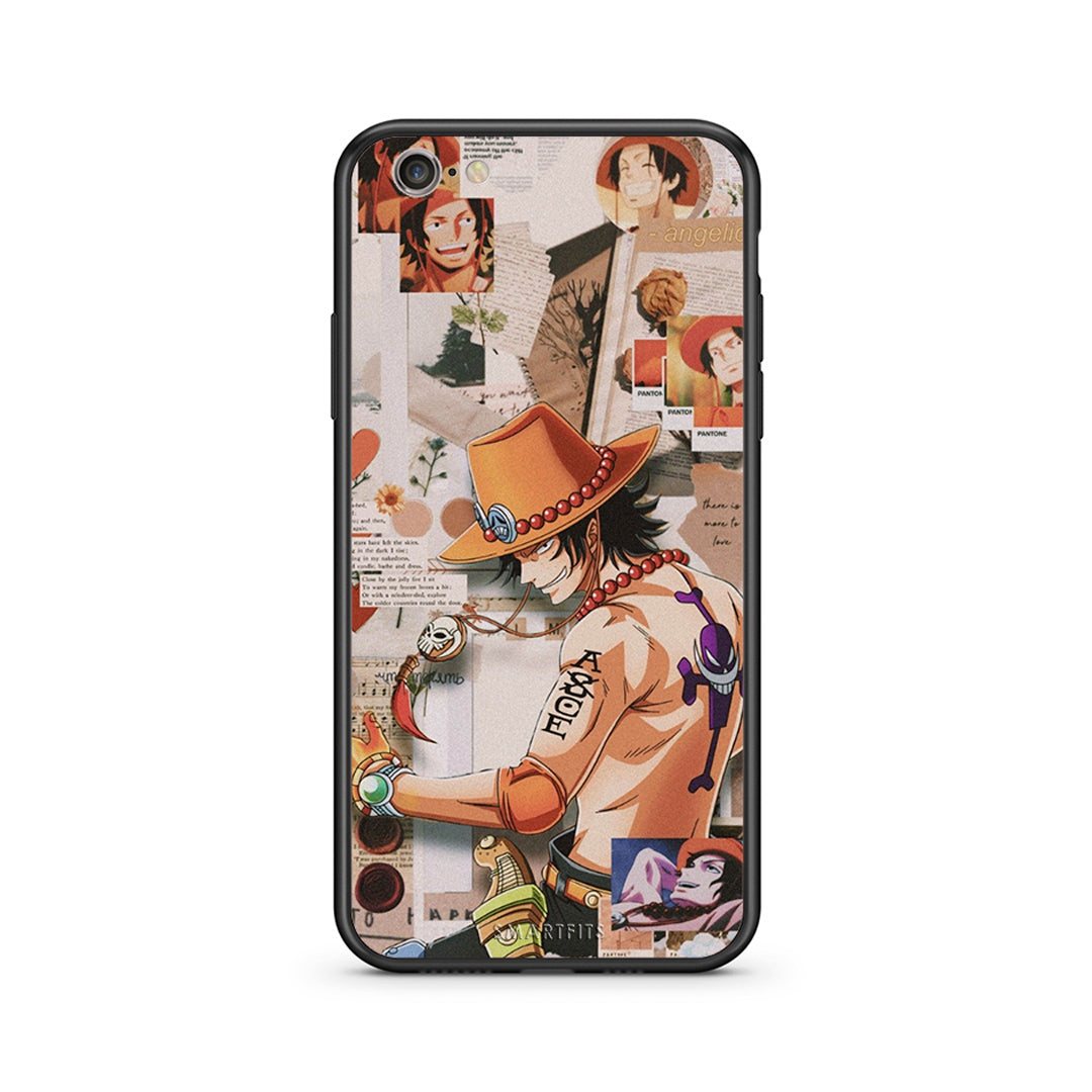 iphone 6 plus 6s plus Anime Collage θήκη από τη Smartfits με σχέδιο στο πίσω μέρος και μαύρο περίβλημα | Smartphone case with colorful back and black bezels by Smartfits