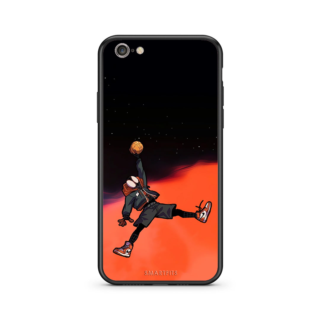 iphone 6 plus 6s plus Basketball Hero θήκη από τη Smartfits με σχέδιο στο πίσω μέρος και μαύρο περίβλημα | Smartphone case with colorful back and black bezels by Smartfits