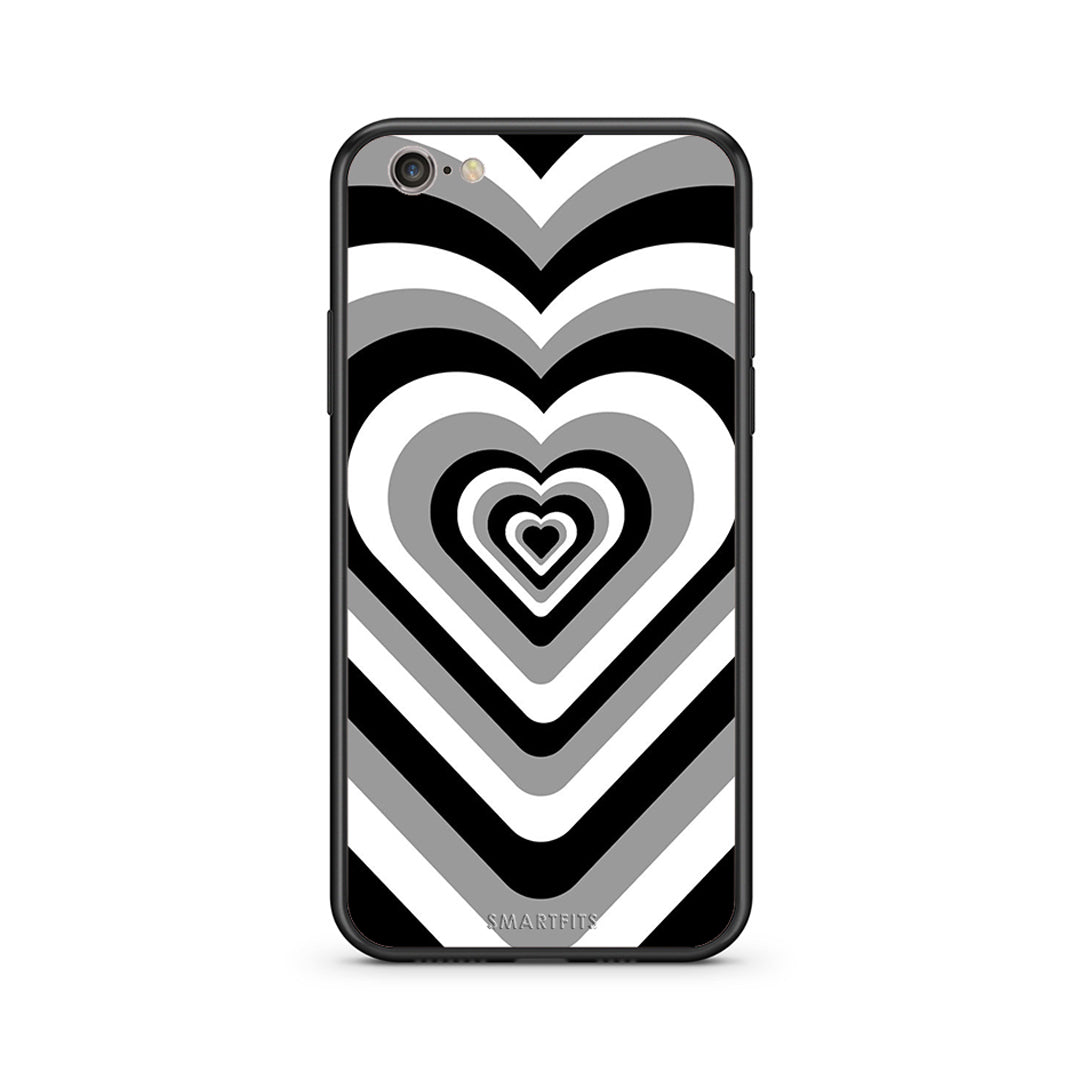 iPhone 7/8 Black Hearts θήκη από τη Smartfits με σχέδιο στο πίσω μέρος και μαύρο περίβλημα | Smartphone case with colorful back and black bezels by Smartfits
