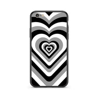 Thumbnail for iphone 6 6s Black Hearts θήκη από τη Smartfits με σχέδιο στο πίσω μέρος και μαύρο περίβλημα | Smartphone case with colorful back and black bezels by Smartfits