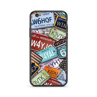 Thumbnail for iPhone 7/8 Car Plates θήκη από τη Smartfits με σχέδιο στο πίσω μέρος και μαύρο περίβλημα | Smartphone case with colorful back and black bezels by Smartfits