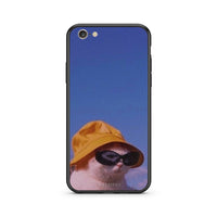 Thumbnail for iphone 6 plus 6s plus Cat Diva θήκη από τη Smartfits με σχέδιο στο πίσω μέρος και μαύρο περίβλημα | Smartphone case with colorful back and black bezels by Smartfits