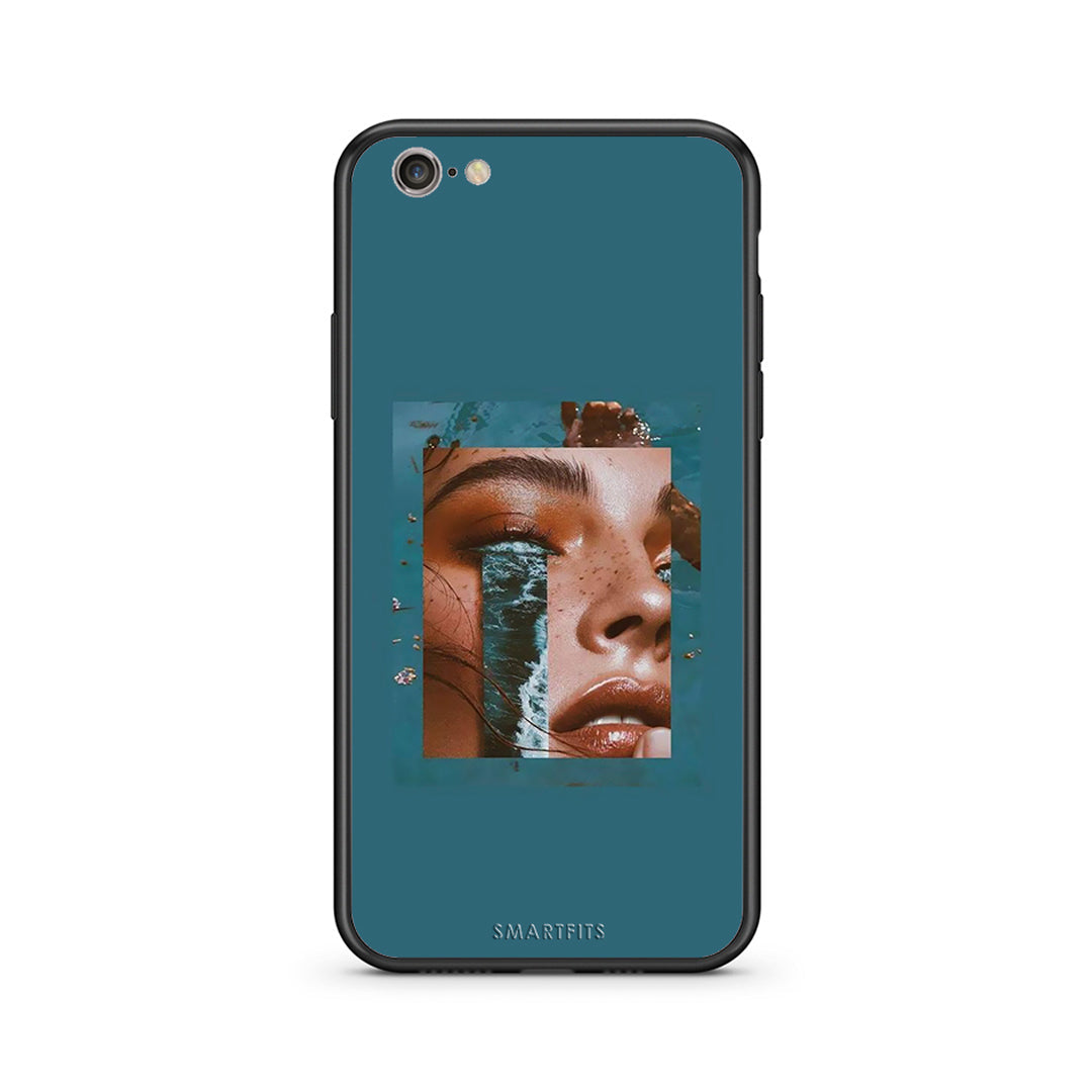 iPhone 7/8 Cry An Ocean θήκη από τη Smartfits με σχέδιο στο πίσω μέρος και μαύρο περίβλημα | Smartphone case with colorful back and black bezels by Smartfits