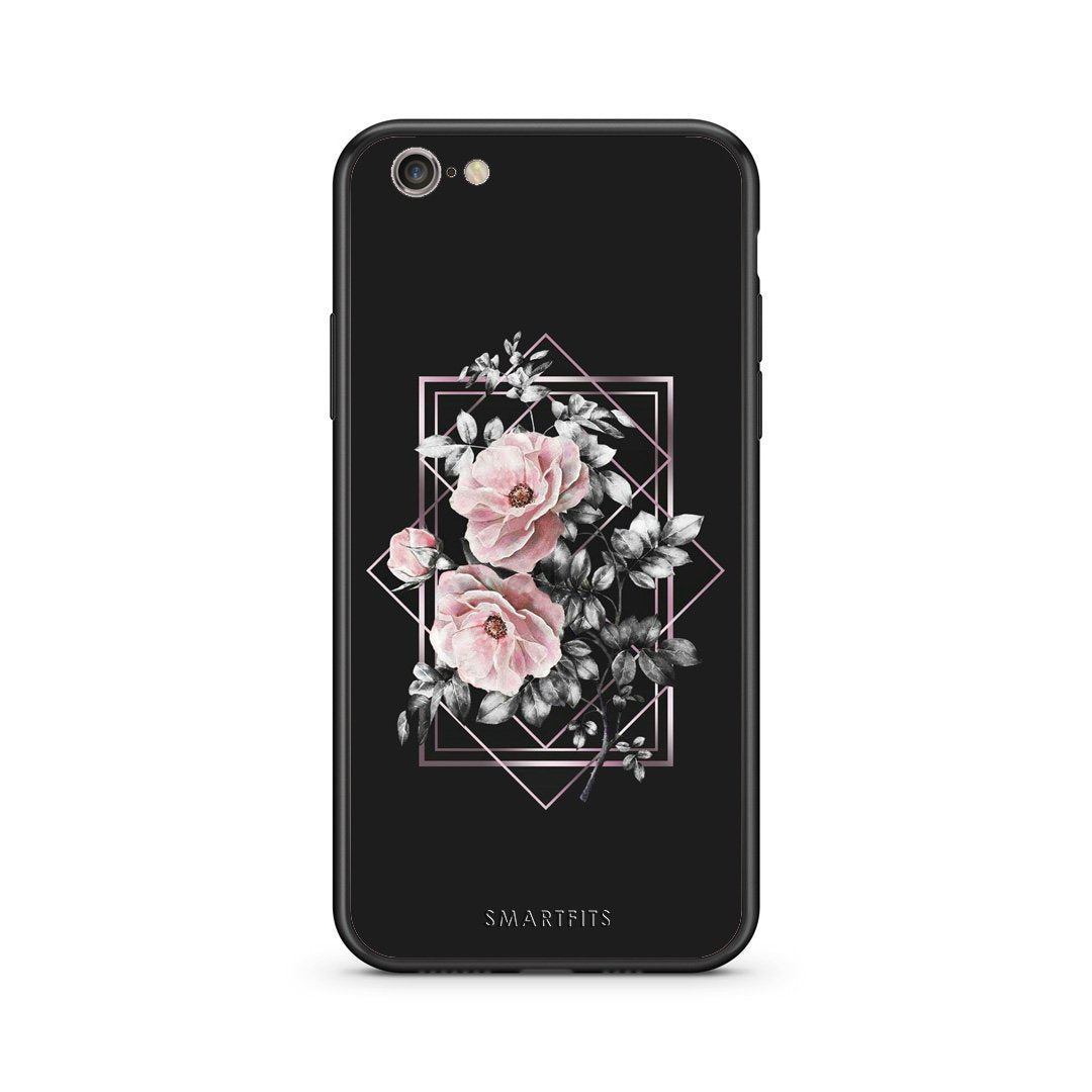 4 - iphone 6 plus 6s plus Frame Flower case, cover, bumper