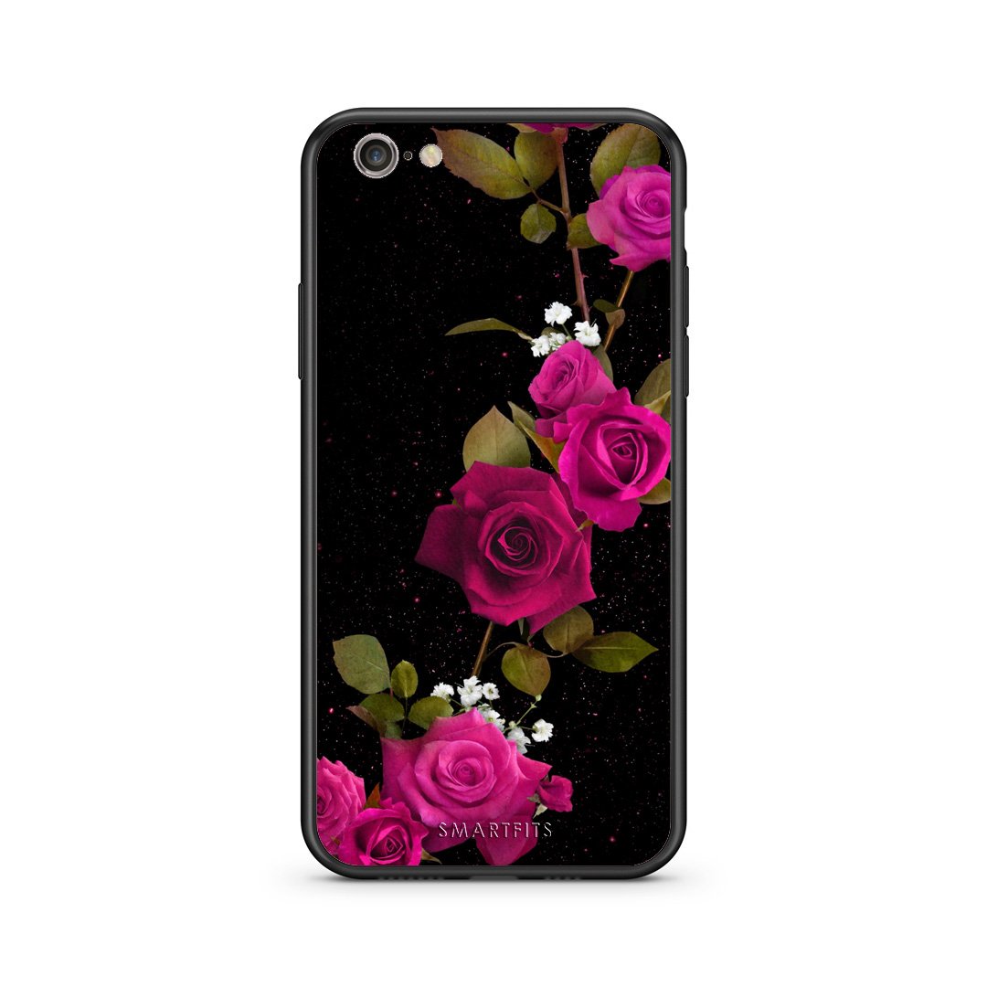 4 - iphone 6 plus 6s plus Red Roses Flower case, cover, bumper