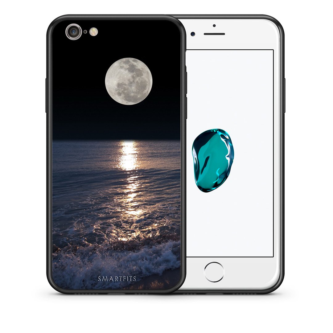 Θήκη iPhone 6 Plus/6s Plus Moon Landscape από τη Smartfits με σχέδιο στο πίσω μέρος και μαύρο περίβλημα | iPhone 6 Plus/6s Plus Moon Landscape case with colorful back and black bezels