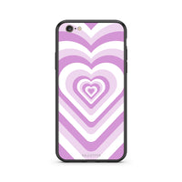 Thumbnail for iPhone 7/8 Lilac Hearts θήκη από τη Smartfits με σχέδιο στο πίσω μέρος και μαύρο περίβλημα | Smartphone case with colorful back and black bezels by Smartfits