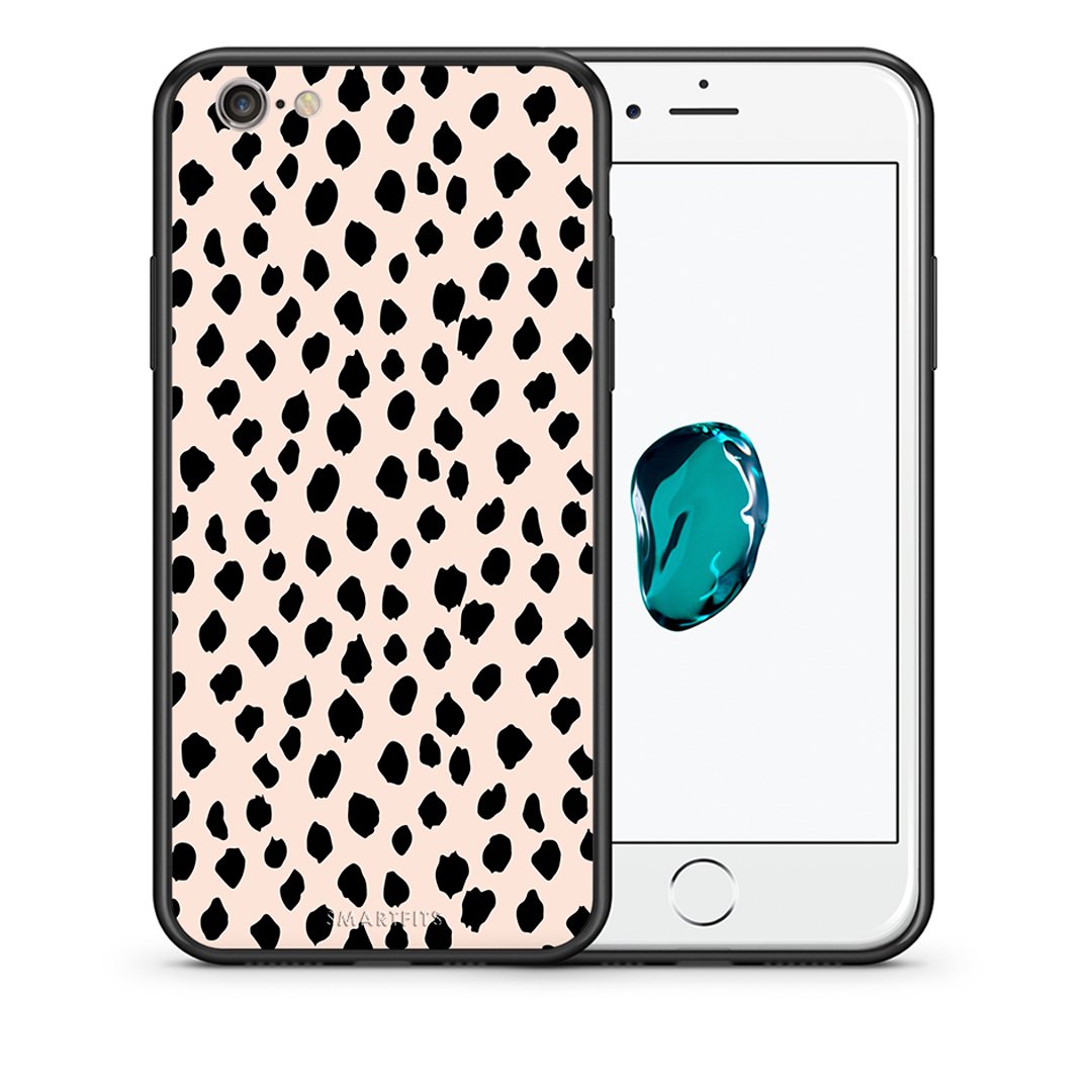 Θήκη iPhone 6/6s New Polka Dots από τη Smartfits με σχέδιο στο πίσω μέρος και μαύρο περίβλημα | iPhone 6/6s New Polka Dots case with colorful back and black bezels