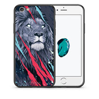Thumbnail for Θήκη iPhone 6 Plus/6s Plus Lion Designer PopArt από τη Smartfits με σχέδιο στο πίσω μέρος και μαύρο περίβλημα | iPhone 6 Plus/6s Plus Lion Designer PopArt case with colorful back and black bezels