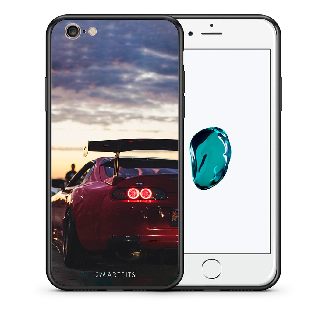 Θήκη iPhone 6 Plus/6s Plus Racing Supra από τη Smartfits με σχέδιο στο πίσω μέρος και μαύρο περίβλημα | iPhone 6 Plus/6s Plus Racing Supra case with colorful back and black bezels