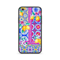 Thumbnail for iPhone 7/8 Retro Spring θήκη από τη Smartfits με σχέδιο στο πίσω μέρος και μαύρο περίβλημα | Smartphone case with colorful back and black bezels by Smartfits