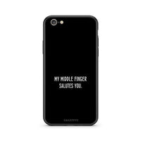 Thumbnail for iphone 6 6s Salute θήκη από τη Smartfits με σχέδιο στο πίσω μέρος και μαύρο περίβλημα | Smartphone case with colorful back and black bezels by Smartfits