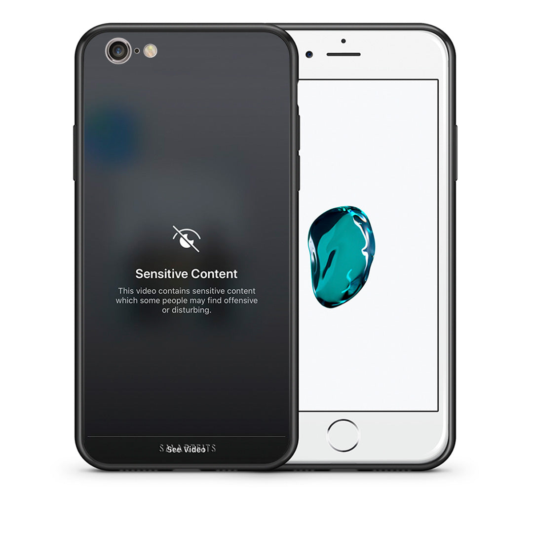 Θήκη iPhone 6 Plus/6s Plus Sensitive Content από τη Smartfits με σχέδιο στο πίσω μέρος και μαύρο περίβλημα | iPhone 6 Plus/6s Plus Sensitive Content case with colorful back and black bezels