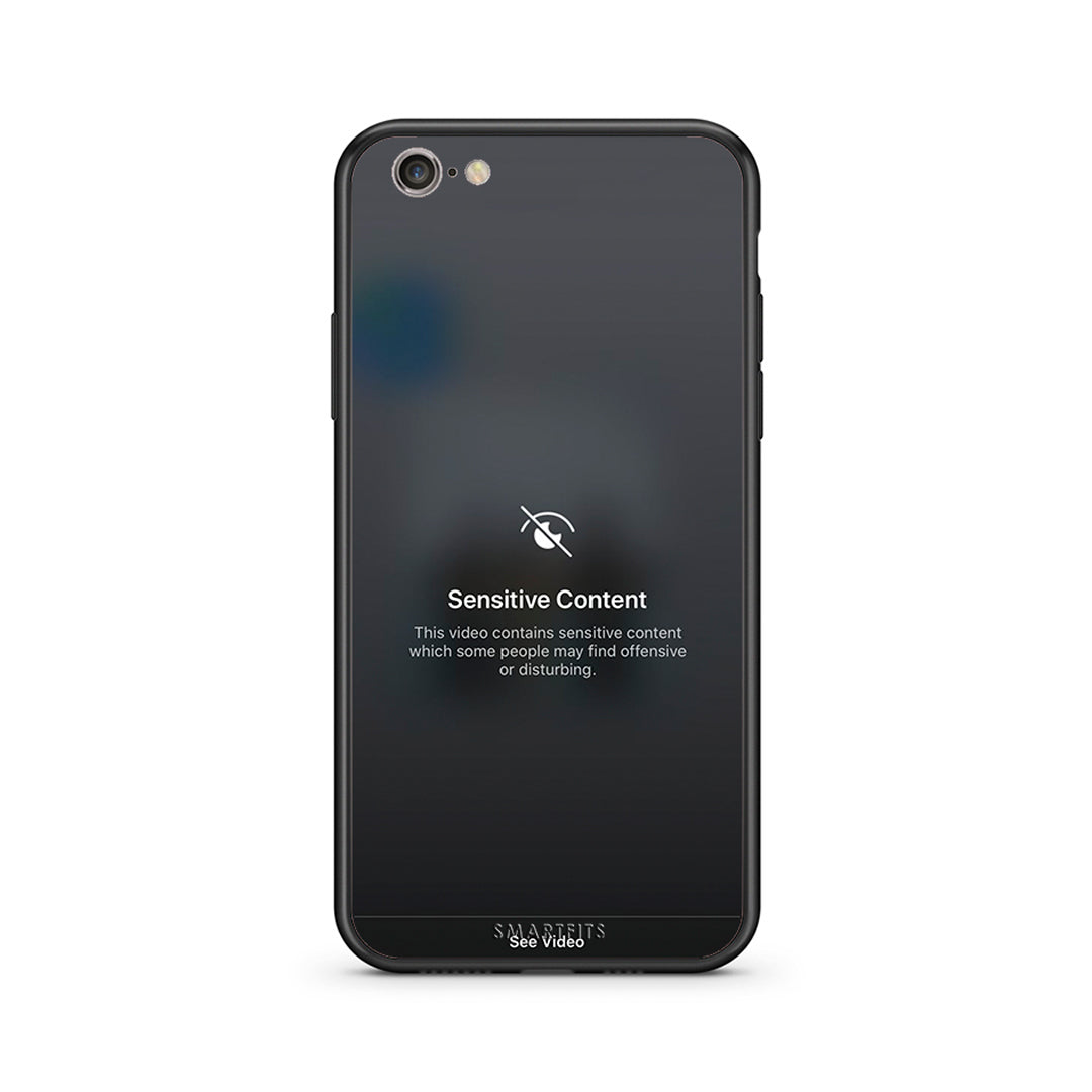 iphone 6 plus 6s plus Sensitive Content θήκη από τη Smartfits με σχέδιο στο πίσω μέρος και μαύρο περίβλημα | Smartphone case with colorful back and black bezels by Smartfits