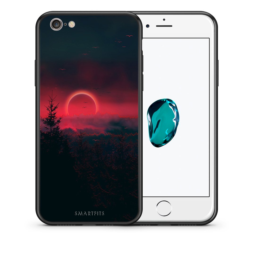 Θήκη iPhone 7/8/SE 2020 Sunset Tropic από τη Smartfits με σχέδιο στο πίσω μέρος και μαύρο περίβλημα | iPhone 7/8/SE 2020 Sunset Tropic case with colorful back and black bezels