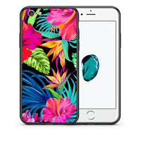 Thumbnail for Θήκη iPhone 6 Plus/6s Plus Tropical Flowers από τη Smartfits με σχέδιο στο πίσω μέρος και μαύρο περίβλημα | iPhone 6 Plus/6s Plus Tropical Flowers case with colorful back and black bezels