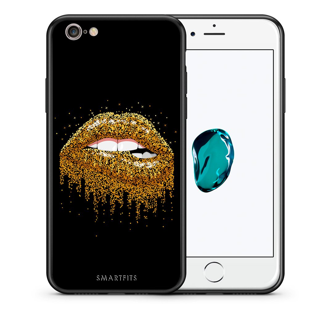 Θήκη iPhone 7/8/SE 2020 Golden Valentine από τη Smartfits με σχέδιο στο πίσω μέρος και μαύρο περίβλημα | iPhone 7/8/SE 2020 Golden Valentine case with colorful back and black bezels