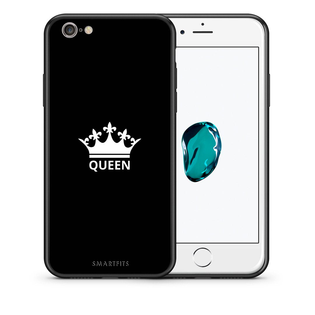 Θήκη iPhone 6 Plus/6s Plus Queen Valentine από τη Smartfits με σχέδιο στο πίσω μέρος και μαύρο περίβλημα | iPhone 6 Plus/6s Plus Queen Valentine case with colorful back and black bezels