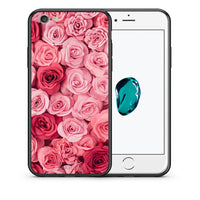 Thumbnail for Θήκη iPhone 7/8/SE 2020 RoseGarden Valentine από τη Smartfits με σχέδιο στο πίσω μέρος και μαύρο περίβλημα | iPhone 7/8/SE 2020 RoseGarden Valentine case with colorful back and black bezels