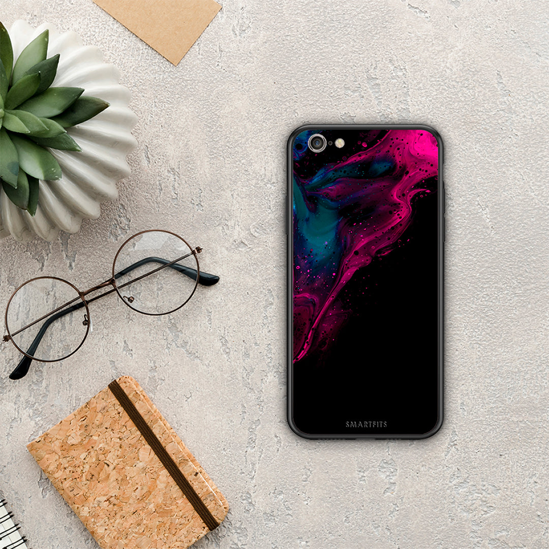 Watercolor Pink Black - iPhone 6 / 6s case