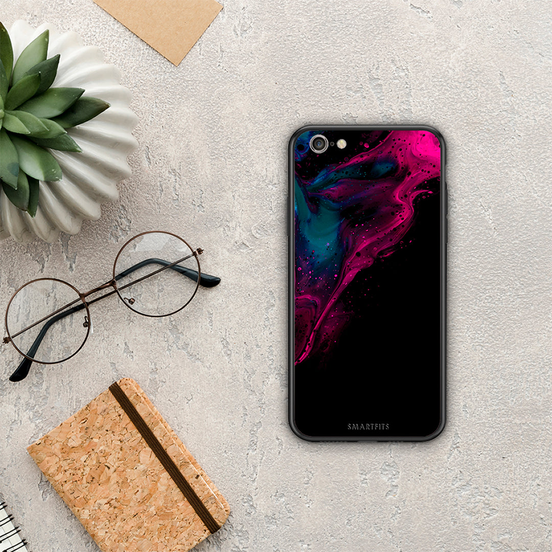 Watercolor Pink Black - iPhone 6 Plus / 6s Plus case