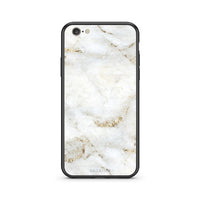 Thumbnail for iPhone 7/8 White Gold Marble θήκη από τη Smartfits με σχέδιο στο πίσω μέρος και μαύρο περίβλημα | Smartphone case with colorful back and black bezels by Smartfits