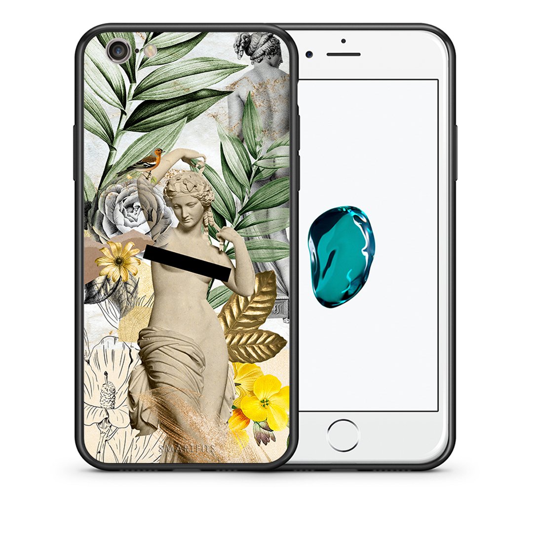 Θήκη iPhone 6 Plus/6s Plus Woman Statue από τη Smartfits με σχέδιο στο πίσω μέρος και μαύρο περίβλημα | iPhone 6 Plus/6s Plus Woman Statue case with colorful back and black bezels