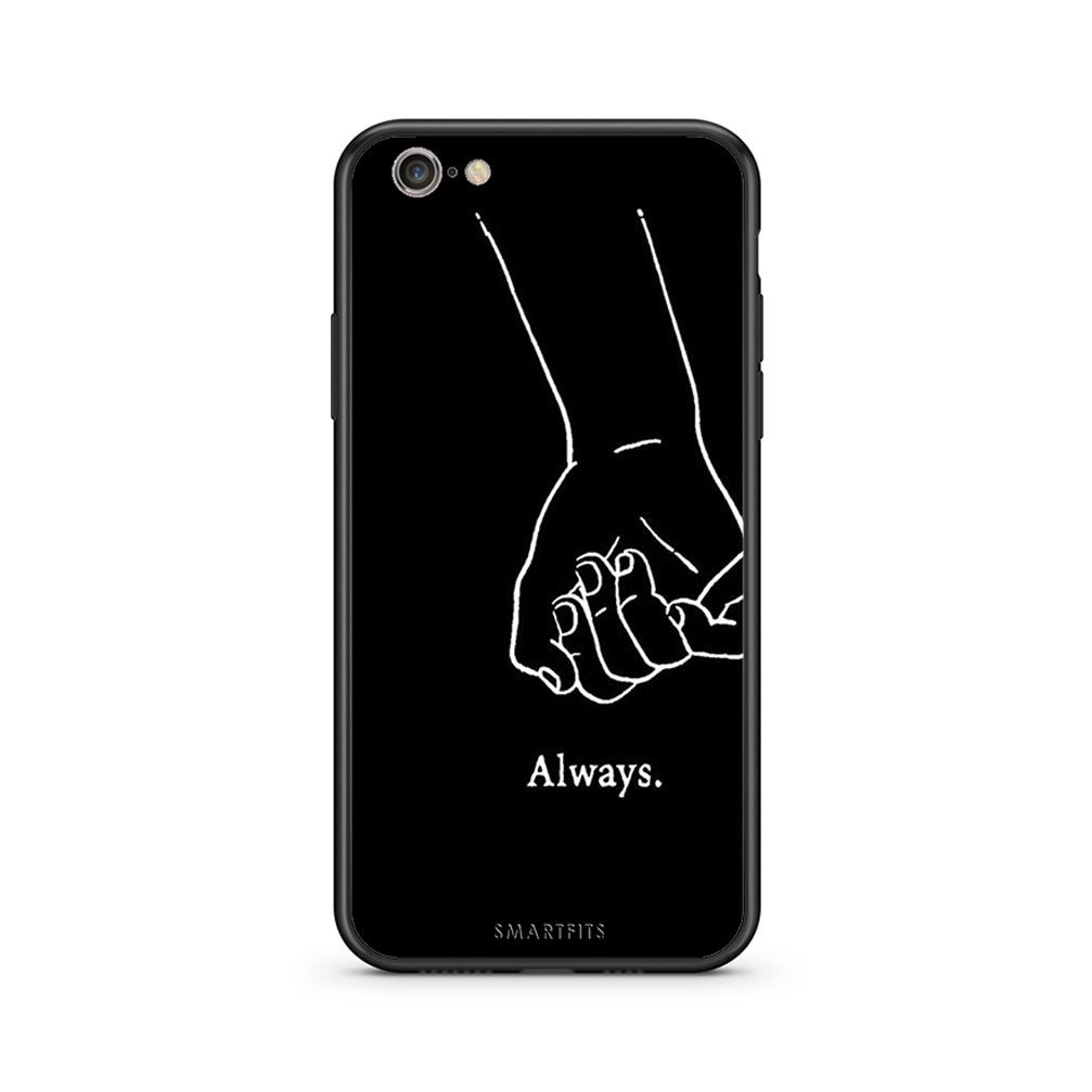 iPhone 7 / 8 Always & Forever 1 Θήκη Αγίου Βαλεντίνου από τη Smartfits με σχέδιο στο πίσω μέρος και μαύρο περίβλημα | Smartphone case with colorful back and black bezels by Smartfits