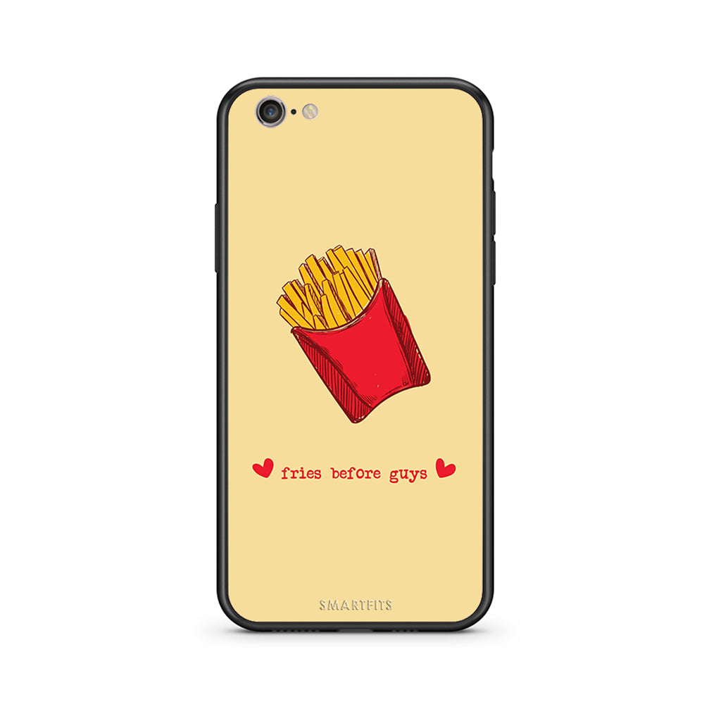iphone 6 plus 6s plus Fries Before Guys Θήκη Αγίου Βαλεντίνου από τη Smartfits με σχέδιο στο πίσω μέρος και μαύρο περίβλημα | Smartphone case with colorful back and black bezels by Smartfits