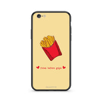 Thumbnail for iPhone 7 / 8 Fries Before Guys Θήκη Αγίου Βαλεντίνου από τη Smartfits με σχέδιο στο πίσω μέρος και μαύρο περίβλημα | Smartphone case with colorful back and black bezels by Smartfits