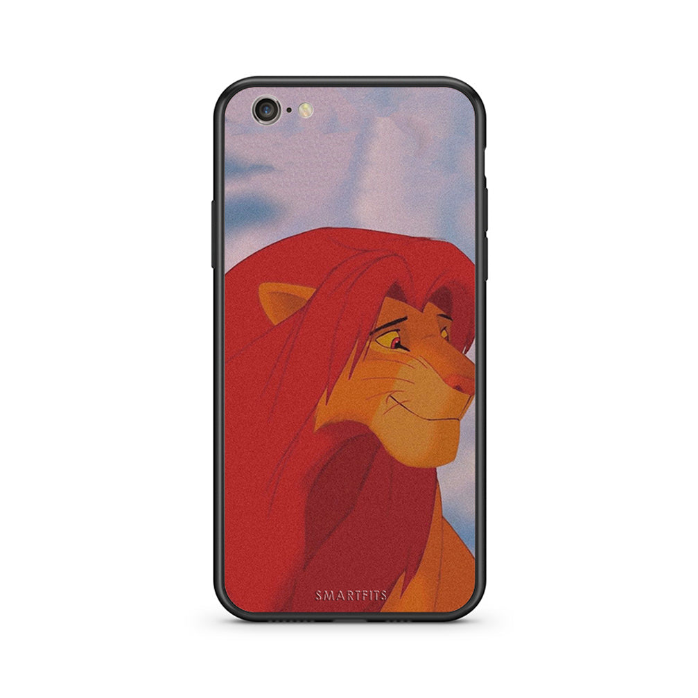 iphone 6 6s Lion Love 1 Θήκη Αγίου Βαλεντίνου από τη Smartfits με σχέδιο στο πίσω μέρος και μαύρο περίβλημα | Smartphone case with colorful back and black bezels by Smartfits