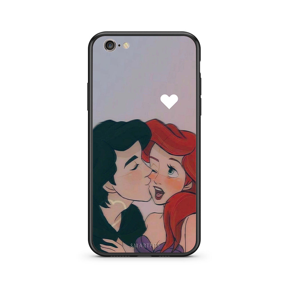 iphone 6 plus 6s plus Mermaid Love Θήκη Αγίου Βαλεντίνου από τη Smartfits με σχέδιο στο πίσω μέρος και μαύρο περίβλημα | Smartphone case with colorful back and black bezels by Smartfits