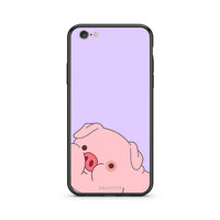 Thumbnail for iphone 6 6s Pig Love 2 Θήκη Αγίου Βαλεντίνου από τη Smartfits με σχέδιο στο πίσω μέρος και μαύρο περίβλημα | Smartphone case with colorful back and black bezels by Smartfits