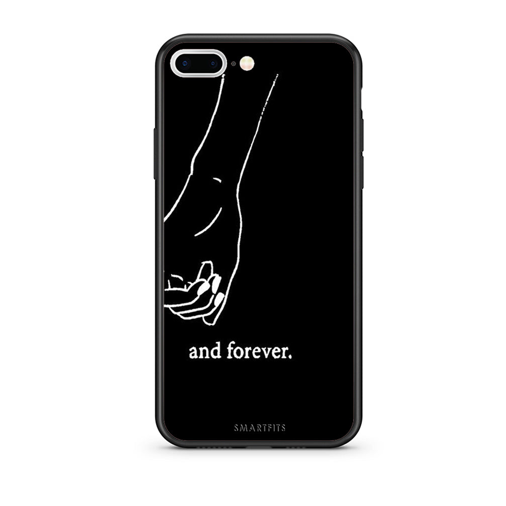 iPhone 7 Plus / 8 Plus Always & Forever 2 Θήκη Αγίου Βαλεντίνου από τη Smartfits με σχέδιο στο πίσω μέρος και μαύρο περίβλημα | Smartphone case with colorful back and black bezels by Smartfits