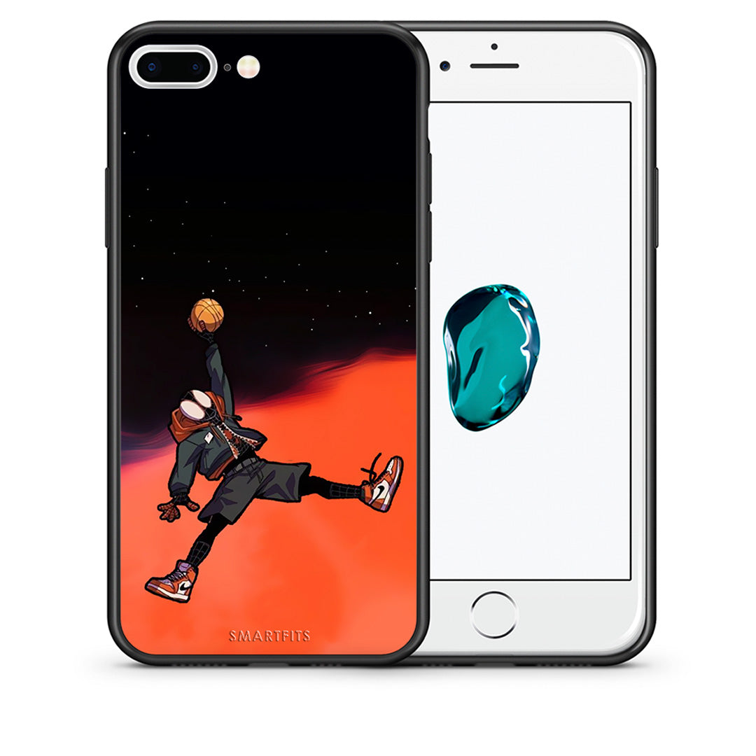 Θήκη iPhone 7 Plus/8 Plus Basketball Hero από τη Smartfits με σχέδιο στο πίσω μέρος και μαύρο περίβλημα | iPhone 7 Plus/8 Plus Basketball Hero case with colorful back and black bezels