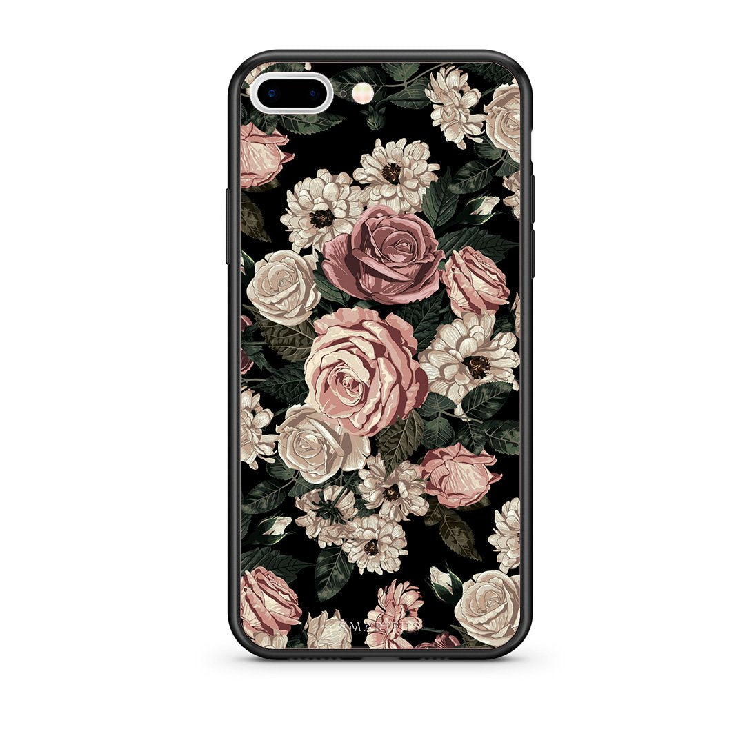 4 - iPhone 7 Plus/8 Plus Wild Roses Flower case, cover, bumper